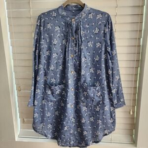 Unbranded Button Down Long Sleeve Tunic 1X